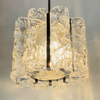 Vintage Ice Murano Chandelier by AV Mazzega, Italy, 1970s-WQC-2040566