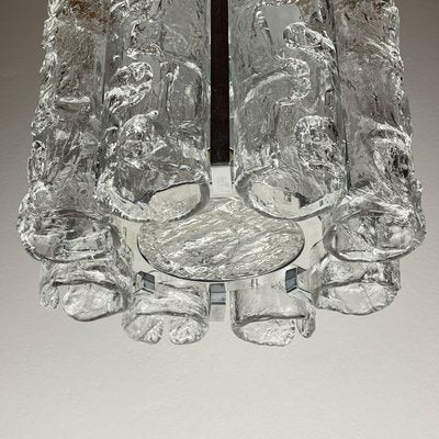 Vintage Ice Murano Chandelier by AV Mazzega, Italy, 1970s-WQC-2040566