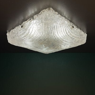 Vintage Ice Murano Glass Ceiling Lamp by J. T. Kalmar, Austria, 1960s-WQC-2027625