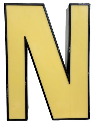 Vintage Illuminated Letter N, 1970s-CGF-1733987