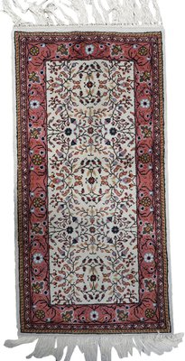 Vintage Indian Handmade Agra Rug, 1960s-JZV-1703307