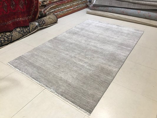 Vintage Indian Handmade Wool and Silk Rug-NOU-678921