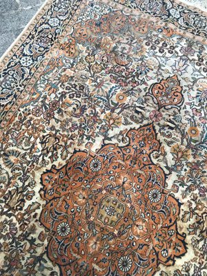 Vintage Indian Silk and Wool Rug-YMM-1141264