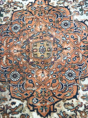 Vintage Indian Silk and Wool Rug-YMM-1141264