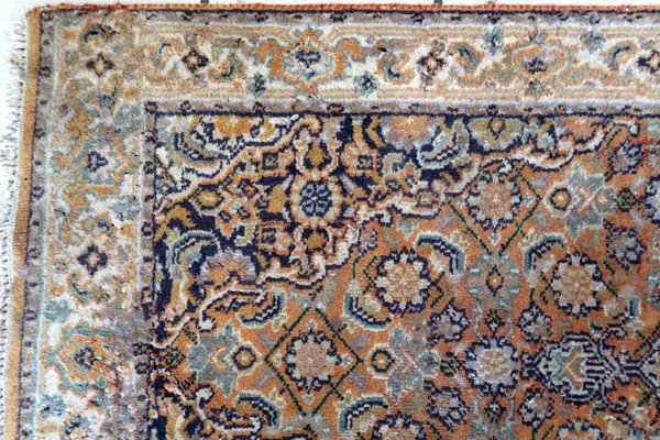 Vintage Indo-Tabriz Runner Rug, 1970s-JZV-1340875