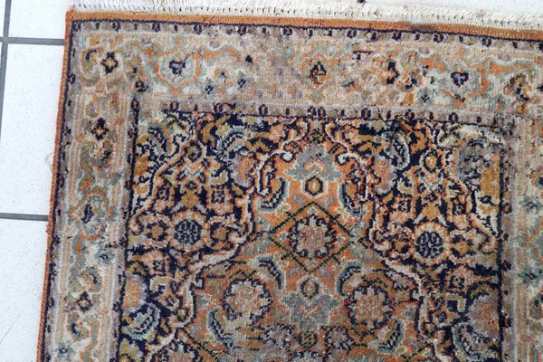 Vintage Indo-Tabriz Runner Rug, 1970s-JZV-1340875