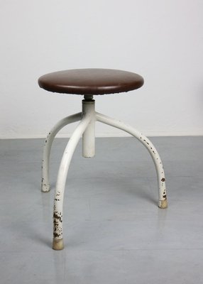 Vintage Industrial Adjustable Swivel Stools, Set of 3-HGJ-627784