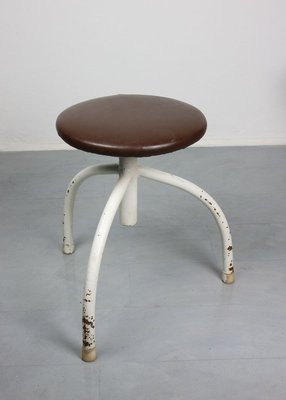 Vintage Industrial Adjustable Swivel Stools, Set of 3-HGJ-627784