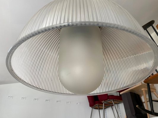 Vintage Industrial Aluminum Diffuser Methacrylate Suspension Lamp, 1970s-ZYJ-1220226