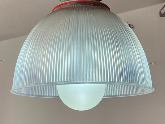 Vintage Industrial Aluminum Diffuser Methacrylate Suspension Lamp, 1970s-ZYJ-1220226