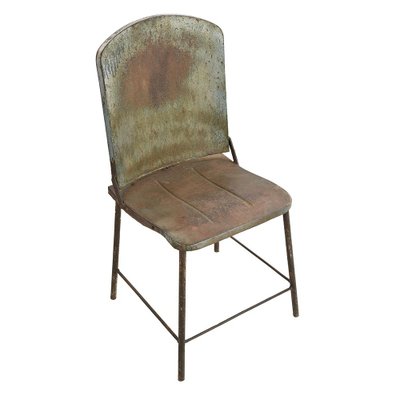 Vintage Industrial Chair in Metal-NQ-1782966