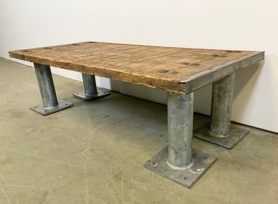 Vintage Industrial Coffee Table, 1960s-CGF-870406