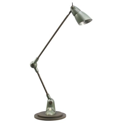 Vintage Industrial French Green Machinist Table Lamp from Lumina-BLS-1781332