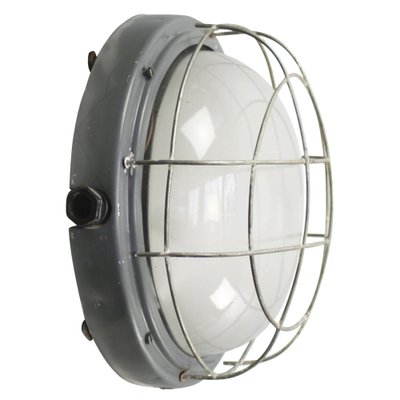 Vintage Industrial Frosted Glass Wall Light-BLS-1824738