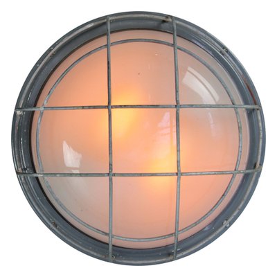 Vintage Industrial Frosted Glass Wall Light-BLS-1824738