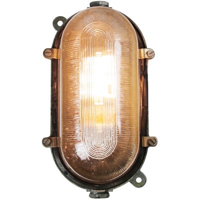 Vintage Industrial Glass Sconce-BLS-1186422