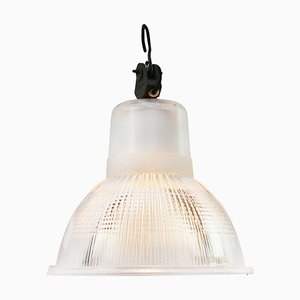 Vintage Industrial Holophane Glass Hanging Light-BLS-974890