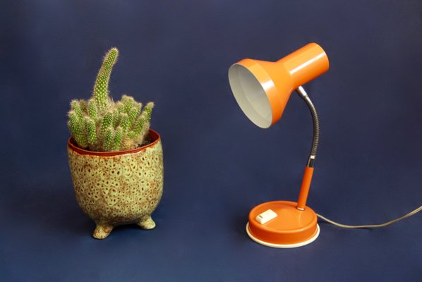 Vintage Industrial Italian Clivia Table Lamp, 1960s-HUY-618619