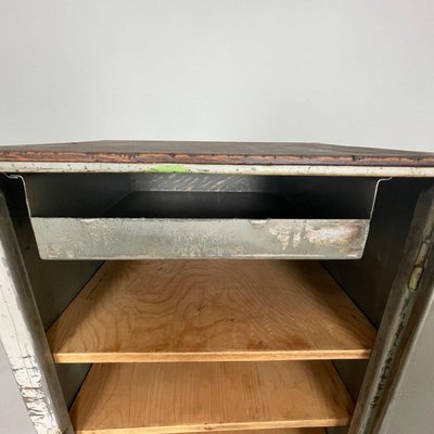 Vintage Industrial Metal Cabinet-TZ-1057395