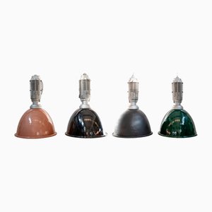 Vintage Industrial Pendant Lamps, 1990s, Set of 9-KNM-2021082