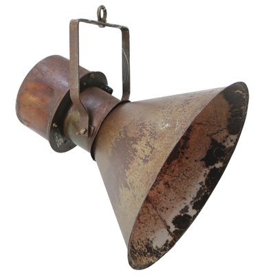 Vintage Industrial Rust Brown Metal Pendant Lamps-BLS-1740252