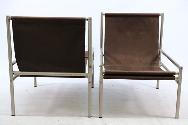 Vintage Industrial Tubular Lounge Chairs, Set of 2-CIP-569250