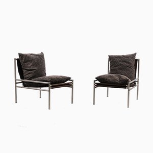 Vintage Industrial Tubular Lounge Chairs, Set of 2-CIP-569250