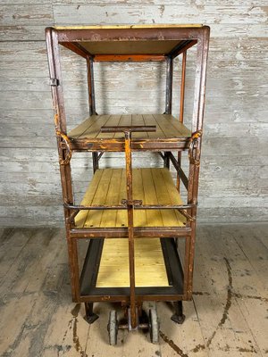 Vintage Industrial Wheel Rack-GUH-1805202