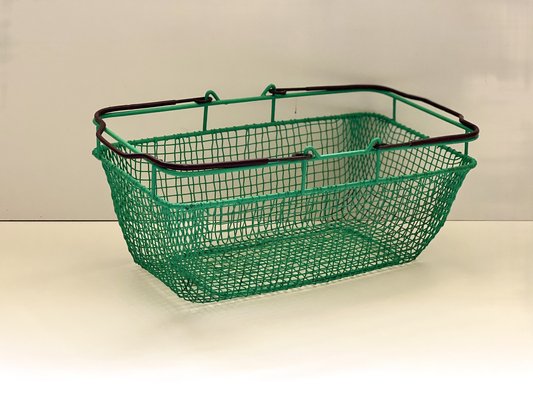 Vintage Industrial Wire Mesh Basket, 1960s-ALG-1289312