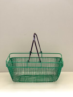 Vintage Industrial Wire Mesh Basket, 1960s-ALG-1289312