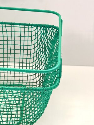 Vintage Industrial Wire Mesh Basket, 1960s-ALG-1289312