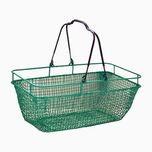 Vintage Industrial Wire Mesh Basket, 1960s-ALG-1289312