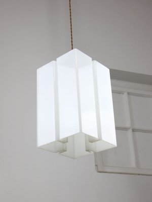 Vintage Italian Acrylic Glass Tower Pendant Lamp-HGJ-1757169