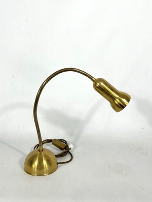 Vintage Italian Adjustable Brass Table Lamp, 1960s-OT-1318850