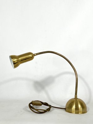 Vintage Italian Adjustable Brass Table Lamp, 1960s-OT-1318850