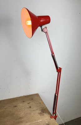 Vintage Italian Architect Table Lamp in Red, 1970s-CGF-2043711