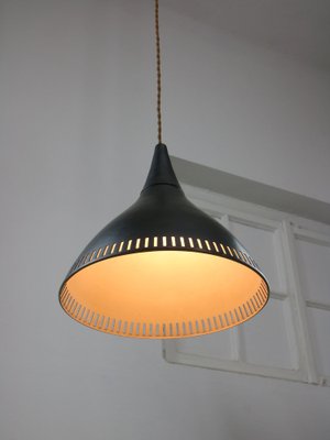 Vintage Italian Black Metal Pendant Lamp-HGJ-1760141