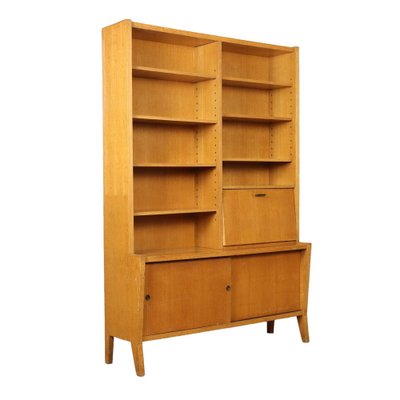 Vintage Italian Bookshelf in Oak Veneer, 1950s-VMM-1612034