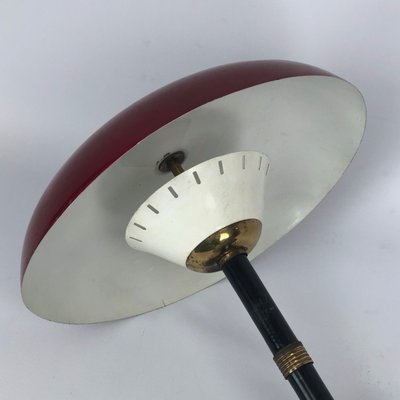 Vintage Italian Brass and Lacquer Table Lamp, 1950s-OT-978663