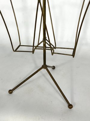 Vintage Italian Brass Magazine Rack, 1950s-OT-1311394