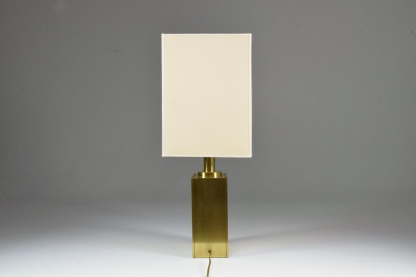 Vintage Italian Brass Table Lamp, 1970s-GXL-665717