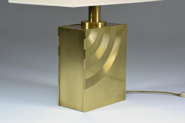 Vintage Italian Brass Table Lamp, 1970s-GXL-665717