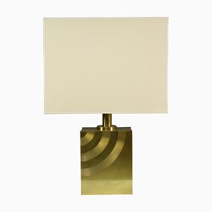 Vintage Italian Brass Table Lamp, 1970s-GXL-665717