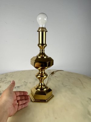 Vintage Italian Brass Table Lamps, 1980s, Set of 3-YST-1767955