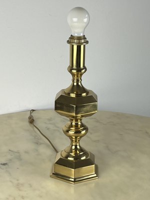 Vintage Italian Brass Table Lamps, 1980s, Set of 3-YST-1767955