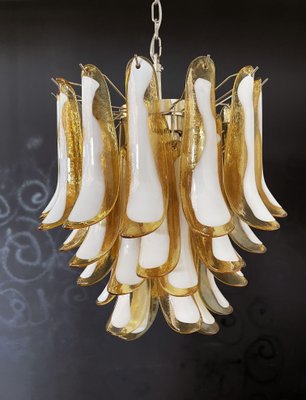 Vintage Italian Caramel Murano Glass Chandelier from Mazzega, 1970s-FHZ-968762