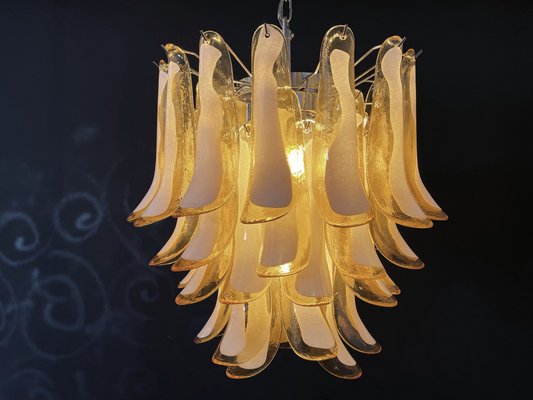 Vintage Italian Caramel Murano Glass Chandelier from Mazzega, 1970s-FHZ-968762