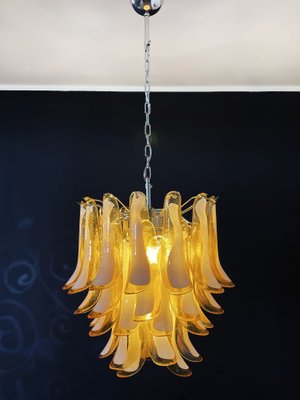 Vintage Italian Caramel Murano Glass Chandelier from Mazzega, 1970s-FHZ-968762