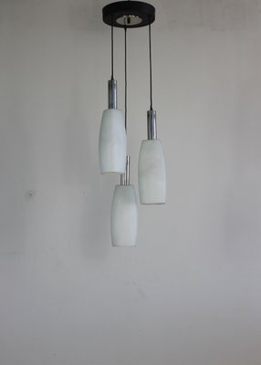 Vintage Italian Ceiling Lamp with Opaline Glass Elements from Stilnovo, 1970s-IVC-2032076