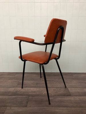 Vintage Italian Chair in Metal and Skai, 1950s-FOV-1789958